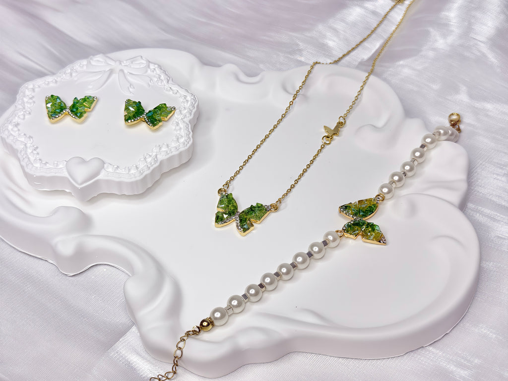 Green Butterfly Dreamy Jewel Set
