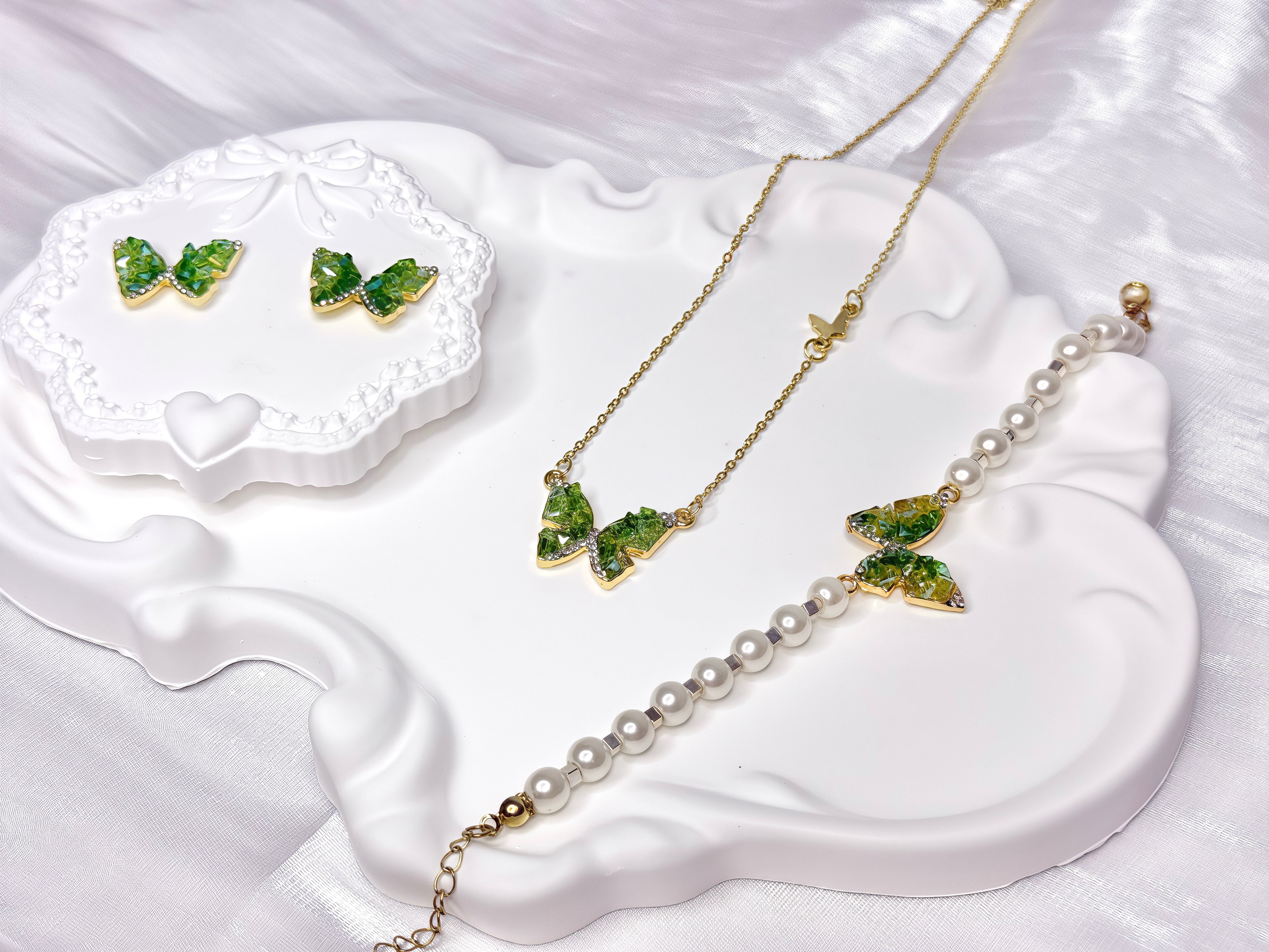 Green Butterfly Dreamy Jewel Set