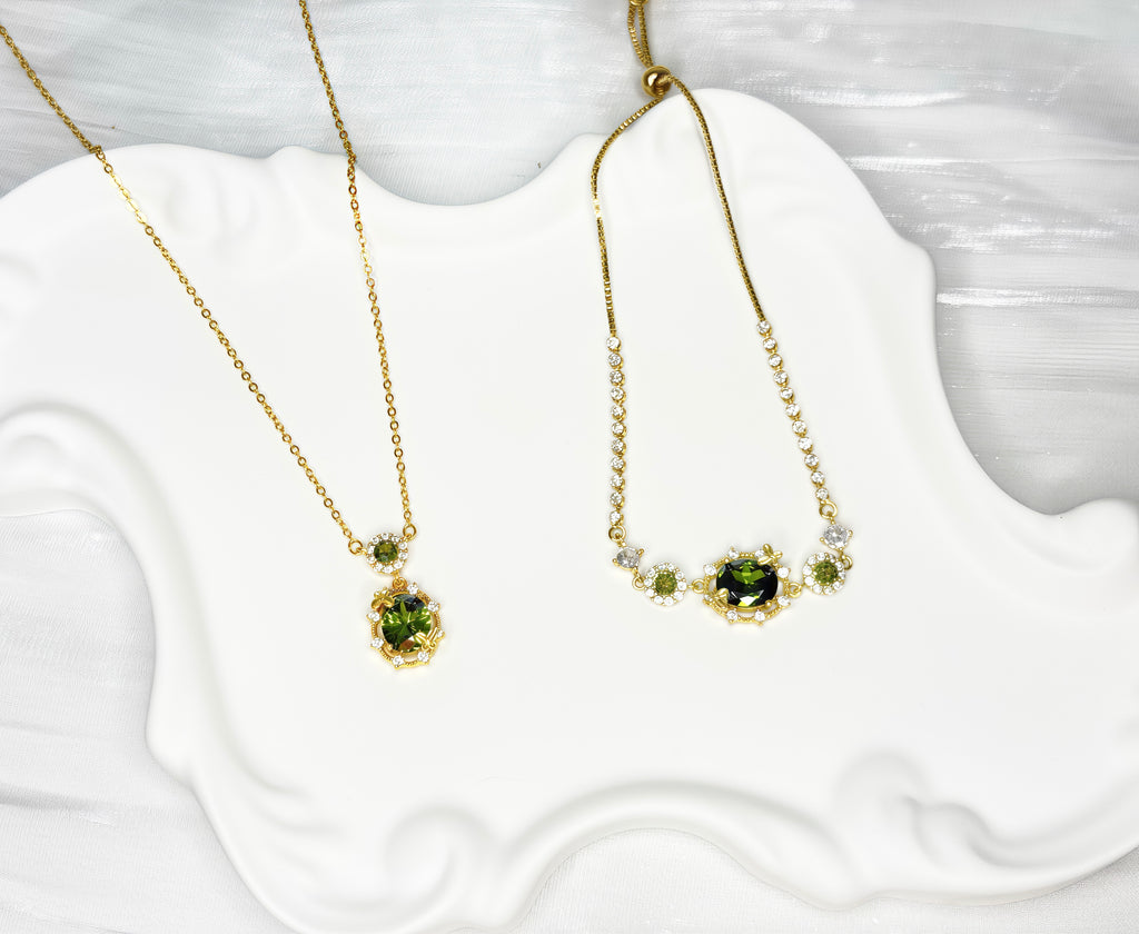 Garden Green Emerald Jewel Set