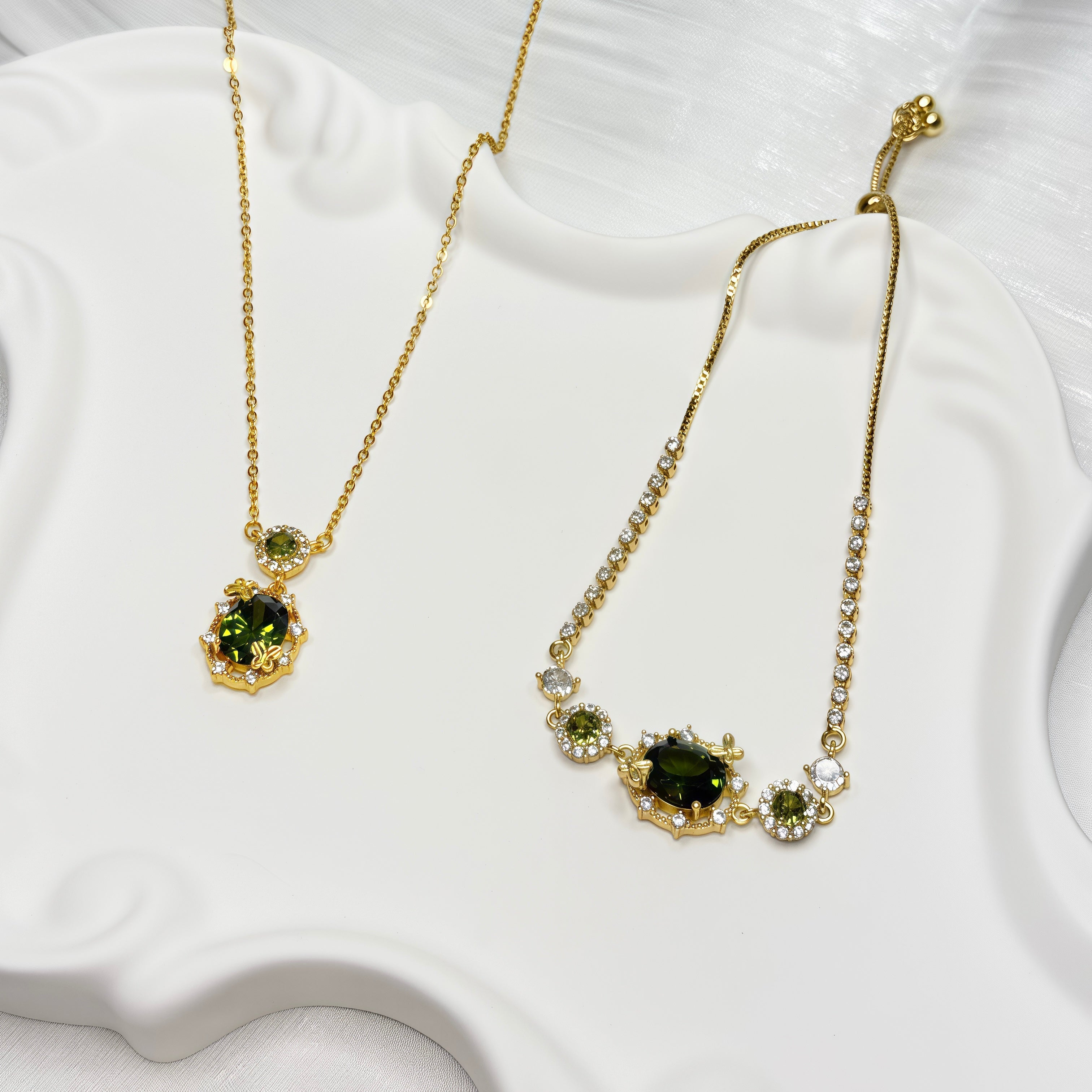 Garden Green Emerald Jewel Set