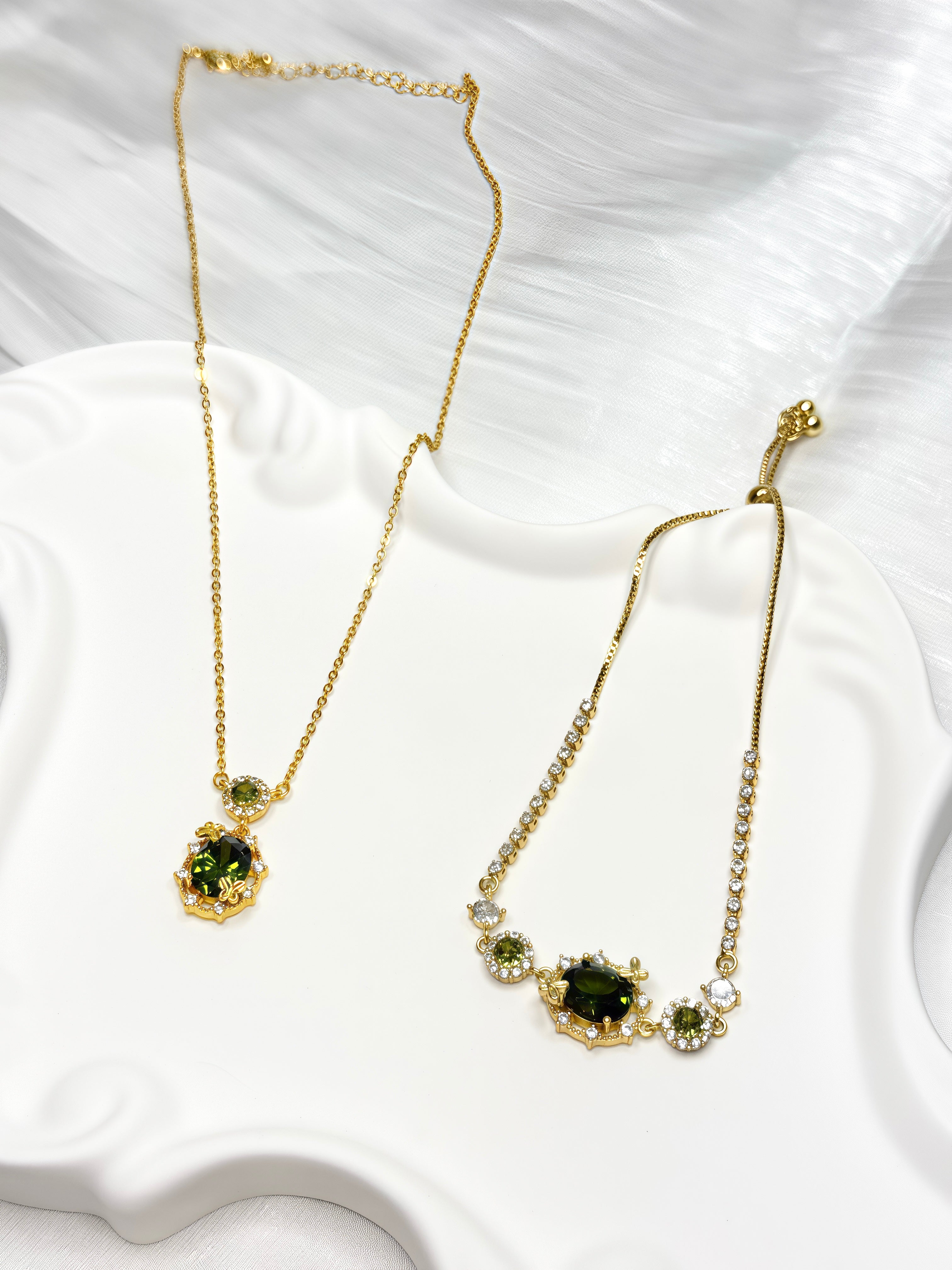 Garden Green Emerald Jewel Set