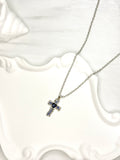 Blue Cross Necklace