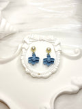 Blue Gardenia Pearl Earrings