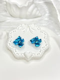 Ice Blue Cube Earrings