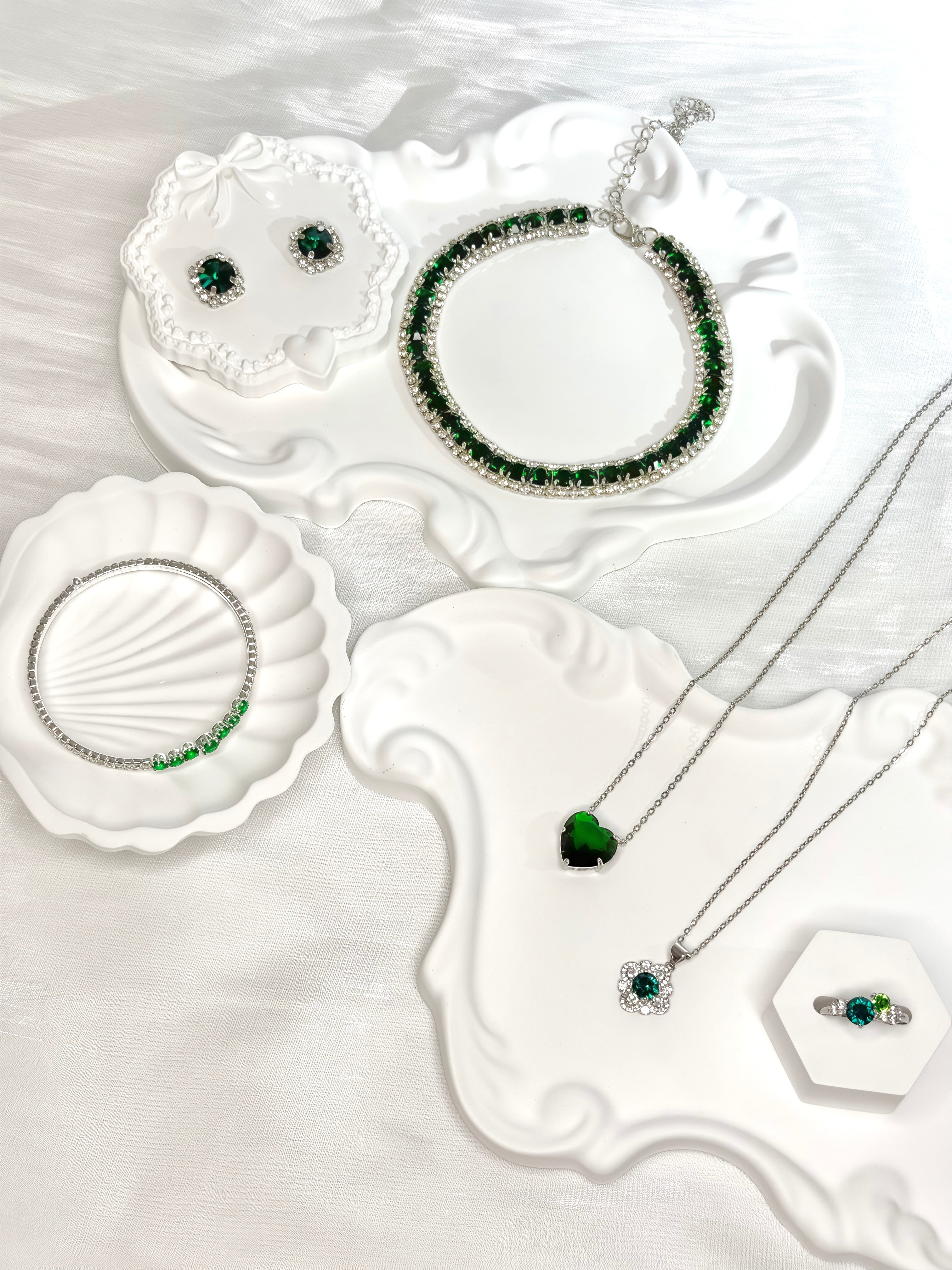 Green Shiny Jewel Set