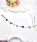 Blue Heart Titanium Steel Bracelet