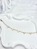White Heart Titanium Steel Bracelet