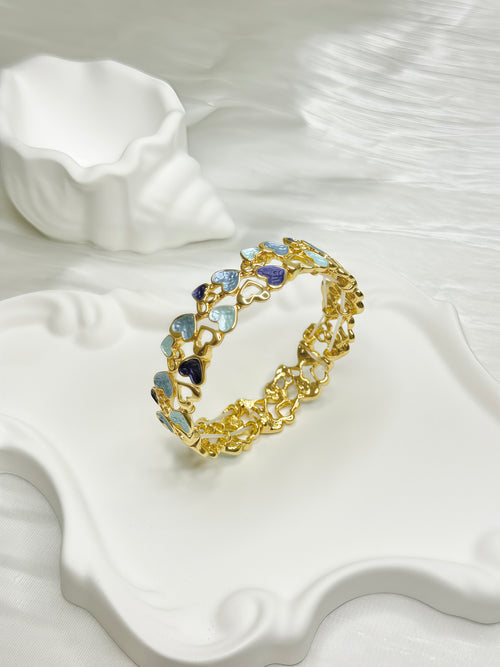 Blue Hearts Bracelet