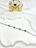 Sparkling Green Cubic Zirconia Bracelet