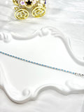 Blue and White Sparking Delicate Chain Bracelet