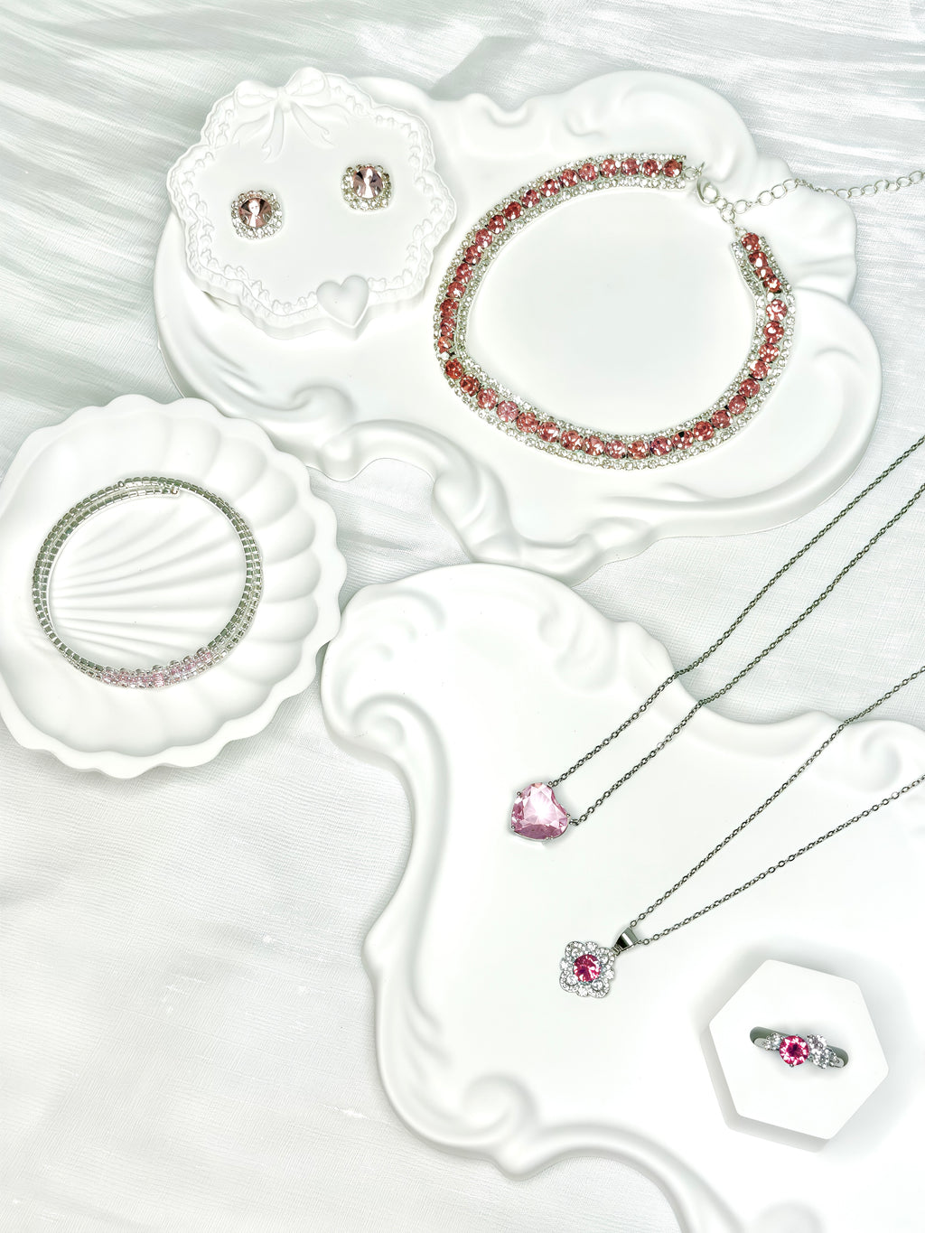Pink Shiny Jewel Set