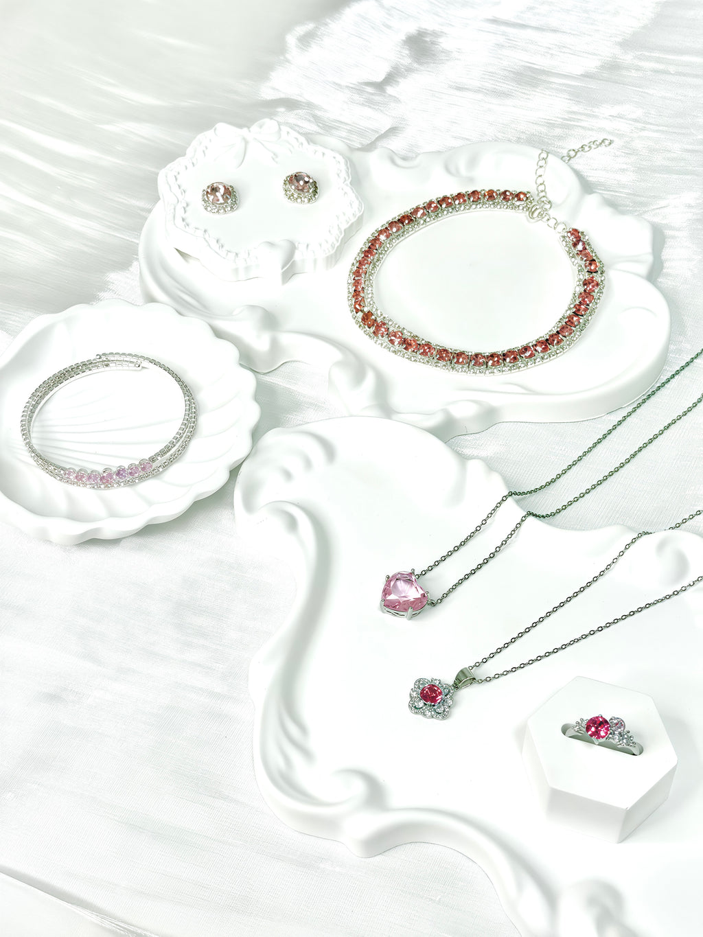 Pink Shiny Jewel Set