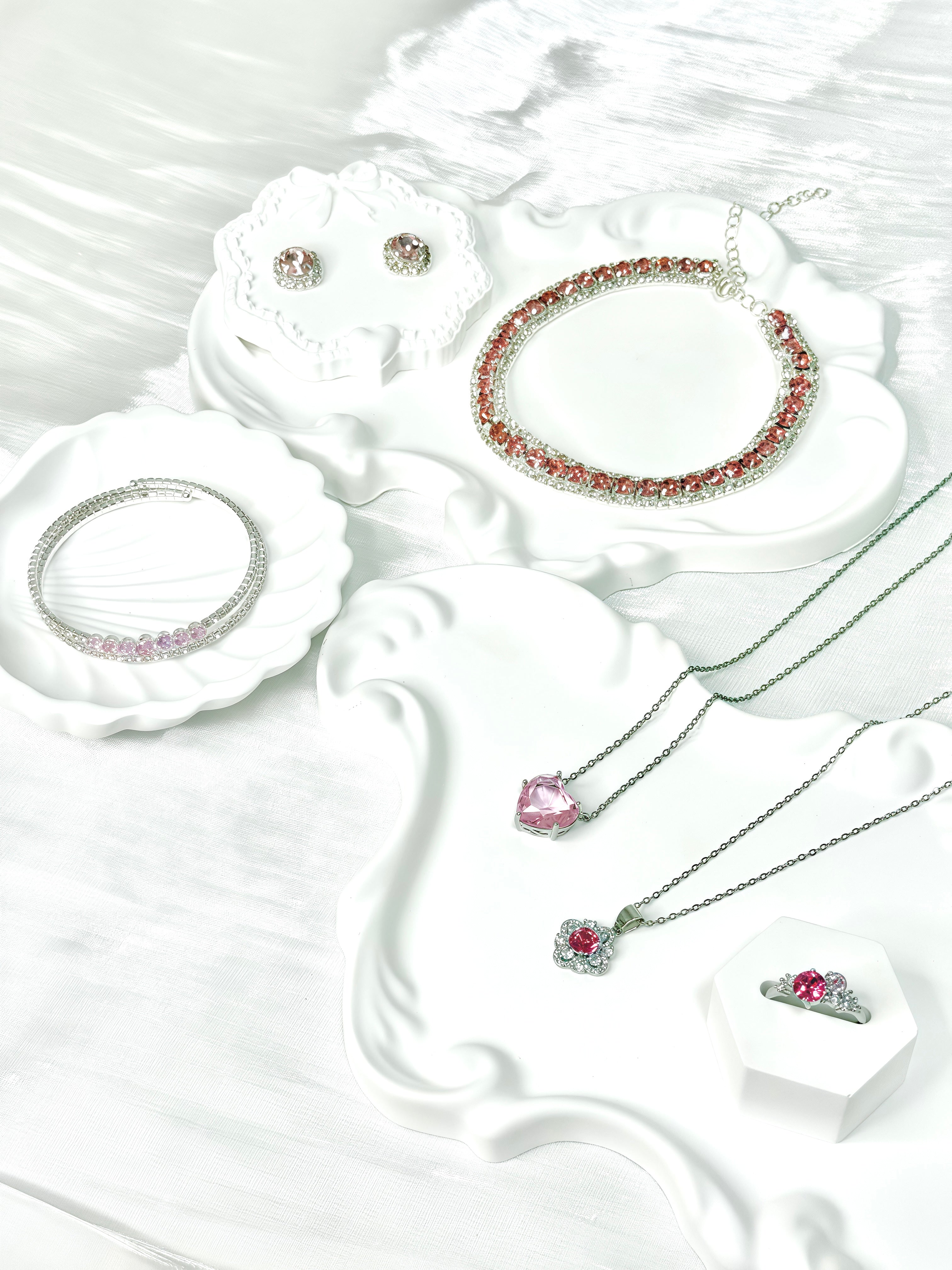 Pink Shiny Jewel Set