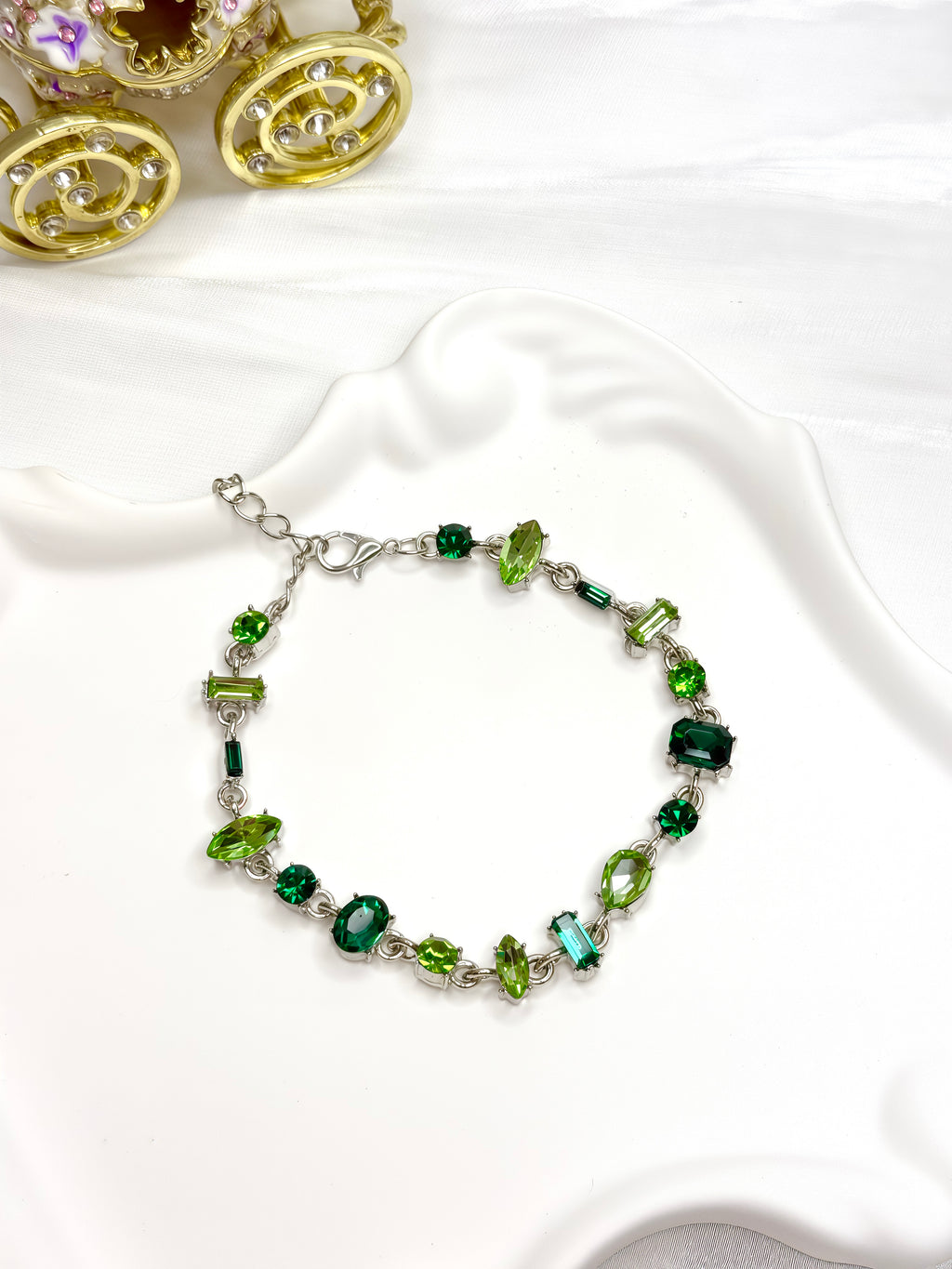 Green Cubic Zirconia Bracelet