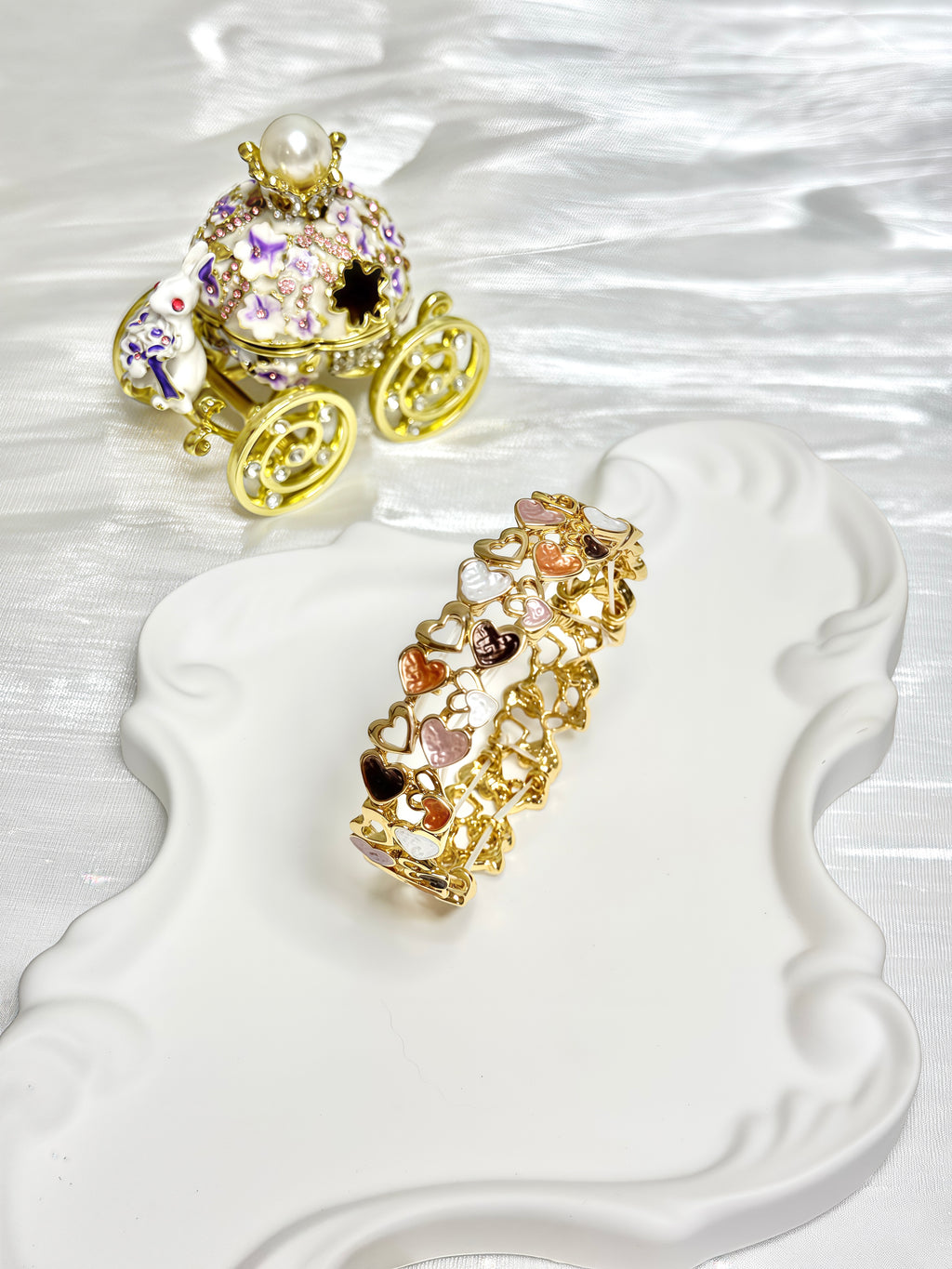 Pink Hearts Bracelet