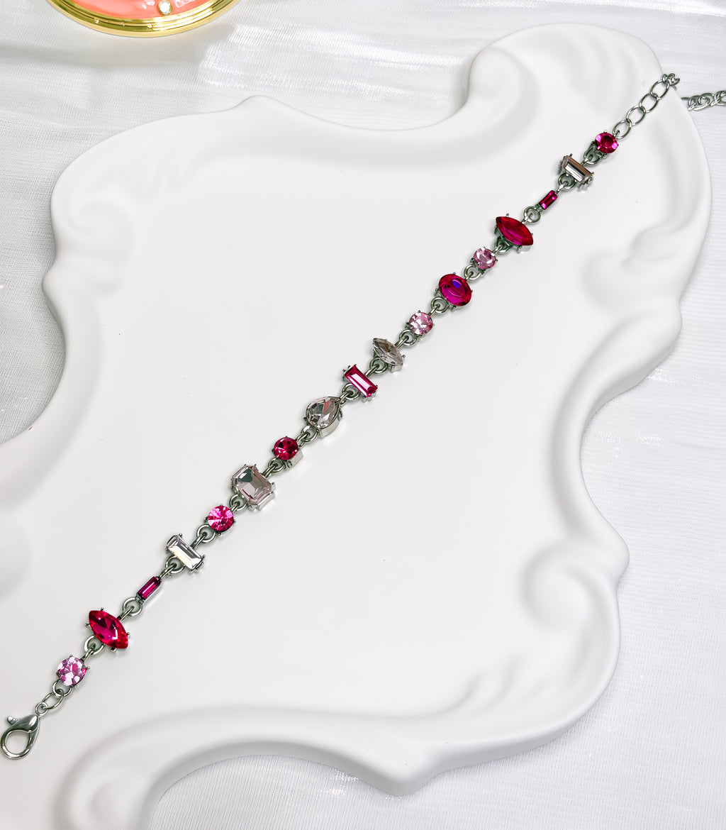 Pink Cubic Zircon Bracelet