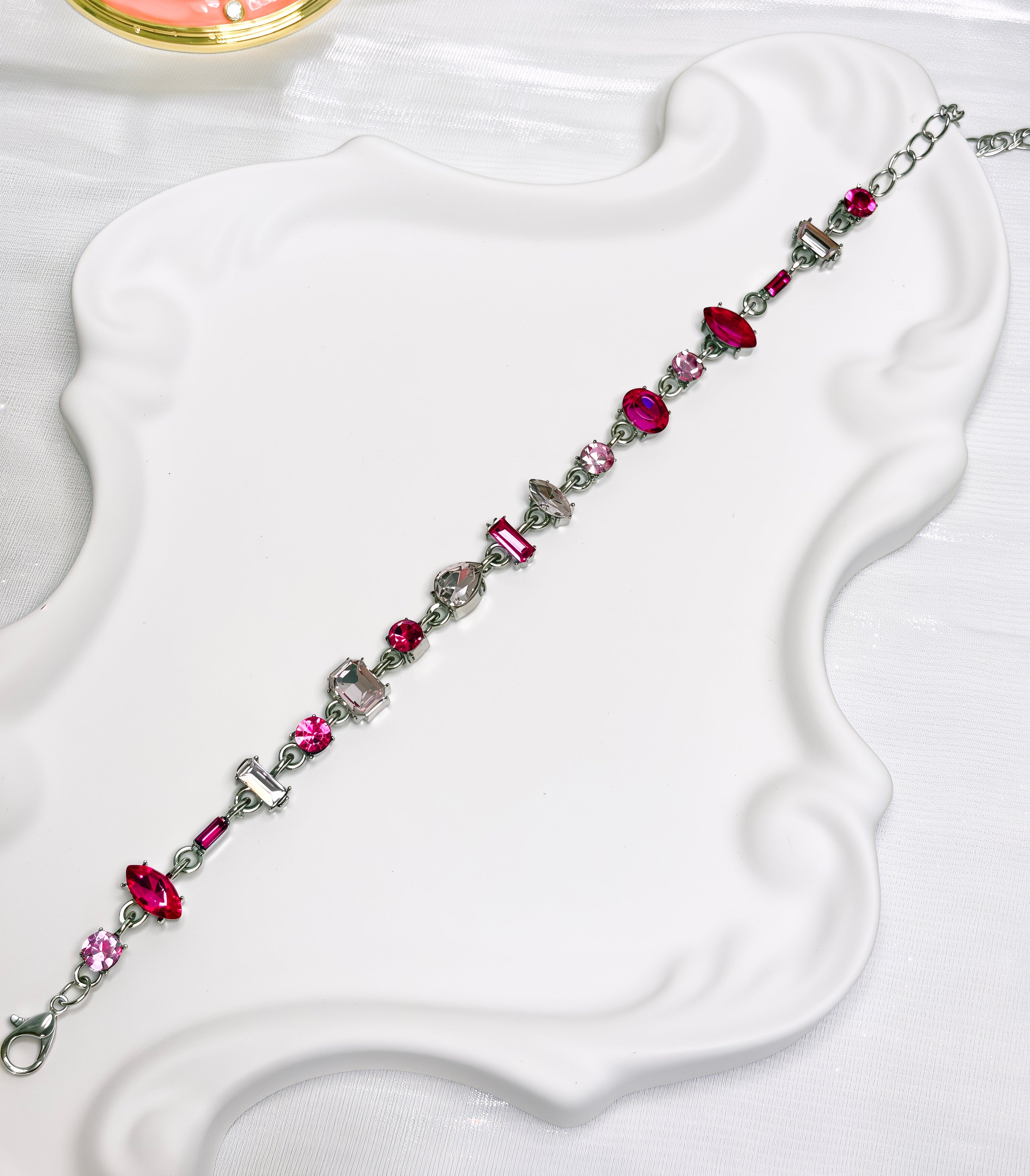 Pink Cubic Zircon Bracelet