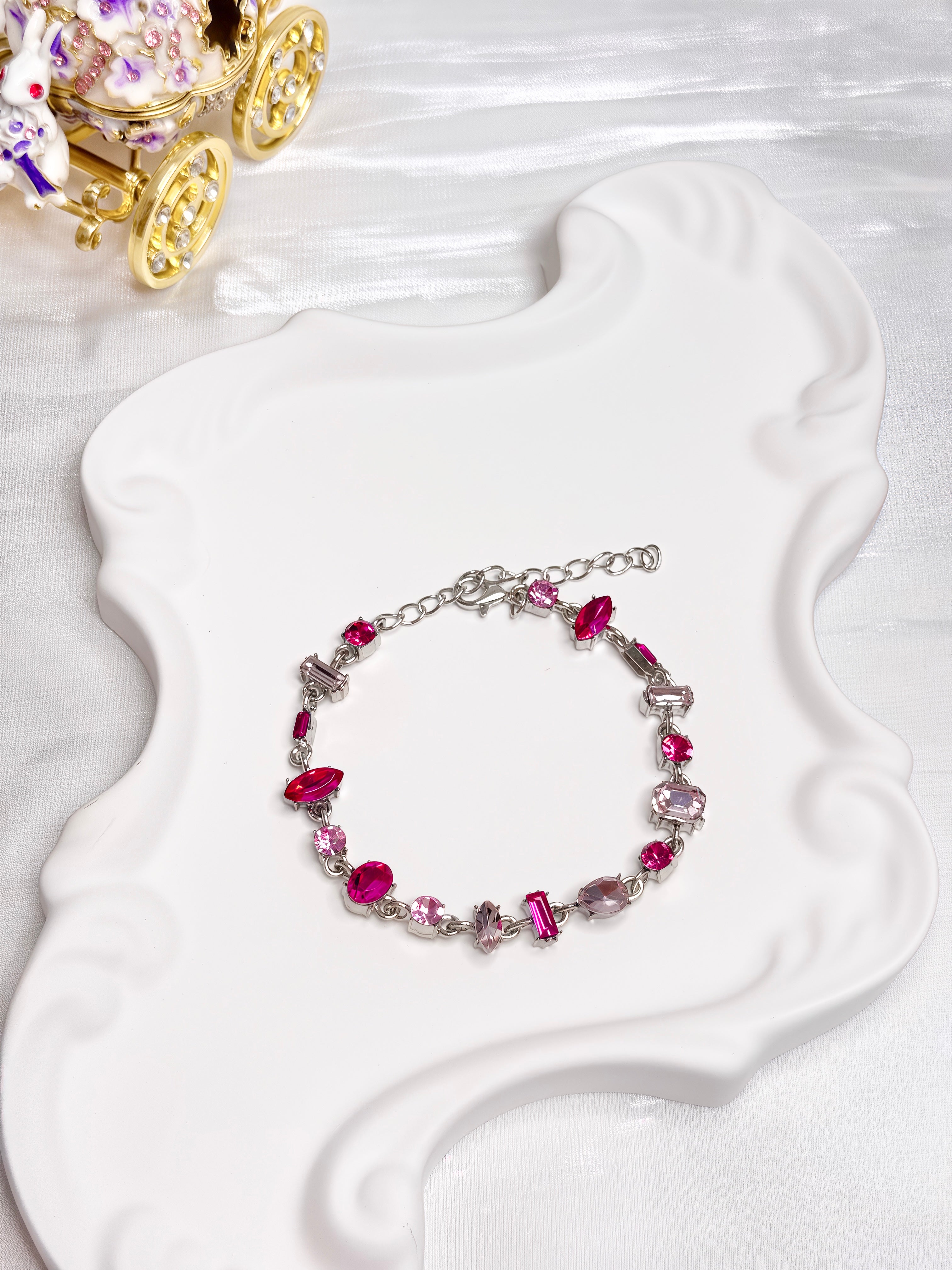 Pink Cubic Zircon Bracelet