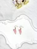 Little Pink Hanging Cat Earrings