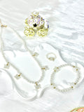 White Butterfly-shaped Pearl Jewel Set